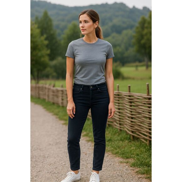 DUER Black Slim Leg Denim Jeans Pants Women's Size 30 x 28 - Picture 1 of 12